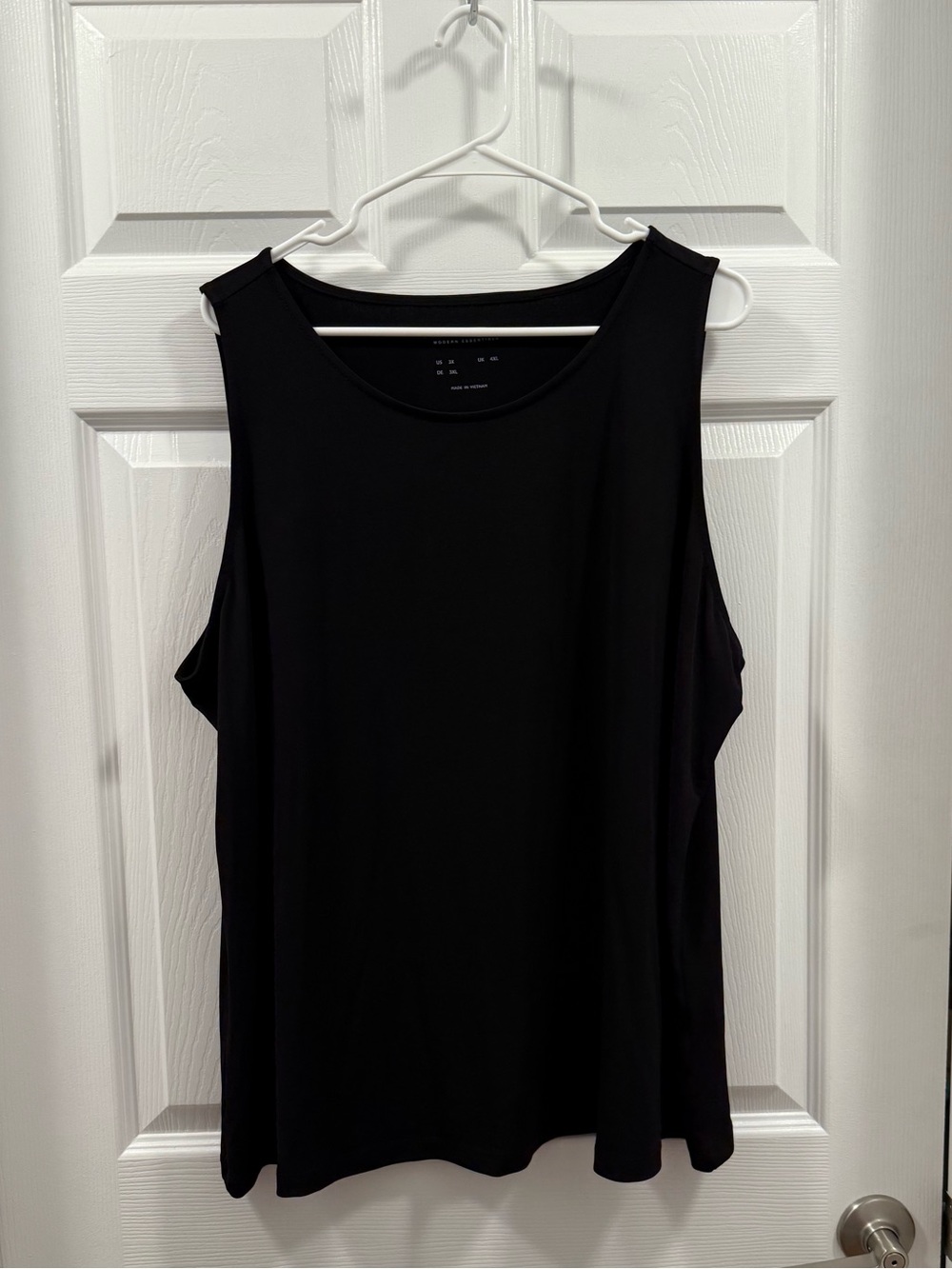 Susan Graver Classic Black Women's Sleeveless Tank Top size 3XL
